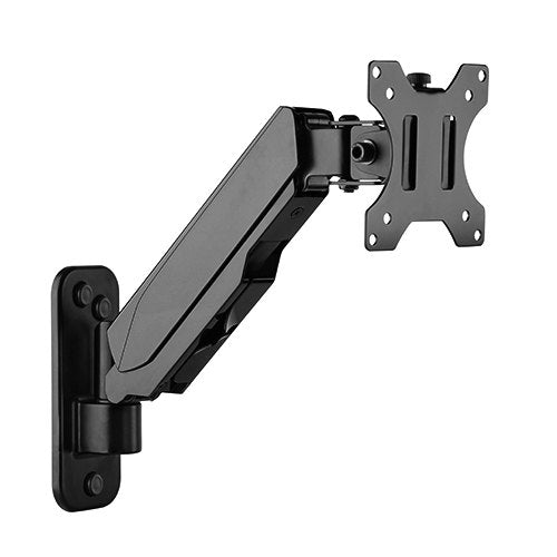 Brateck Single Screen Wall Mounted Gas Spring Monitor Arm,17'-32',Weight Capacity (per screen) 8kg; Matte Black Brateck Single Screen Wall Mounted Gas Spring Monitor Arm,17'-32',Weight Capacity (per screen) 8kg; Matte Black